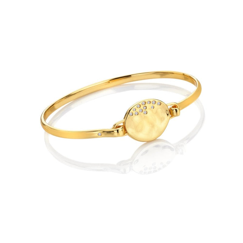 Hot Diamonds X JJ Illuminate Bangle YGP DC213