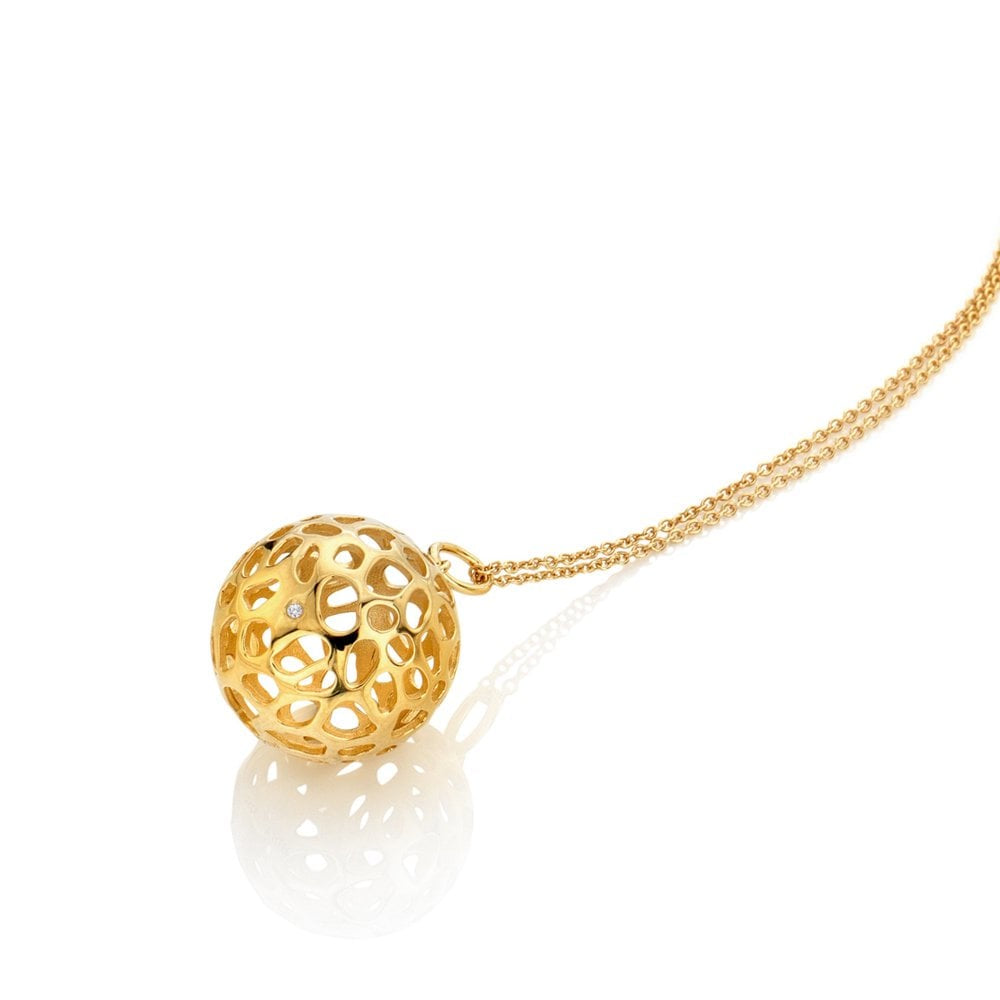Hot Diamonds Orb Pendant YGP DP1097
