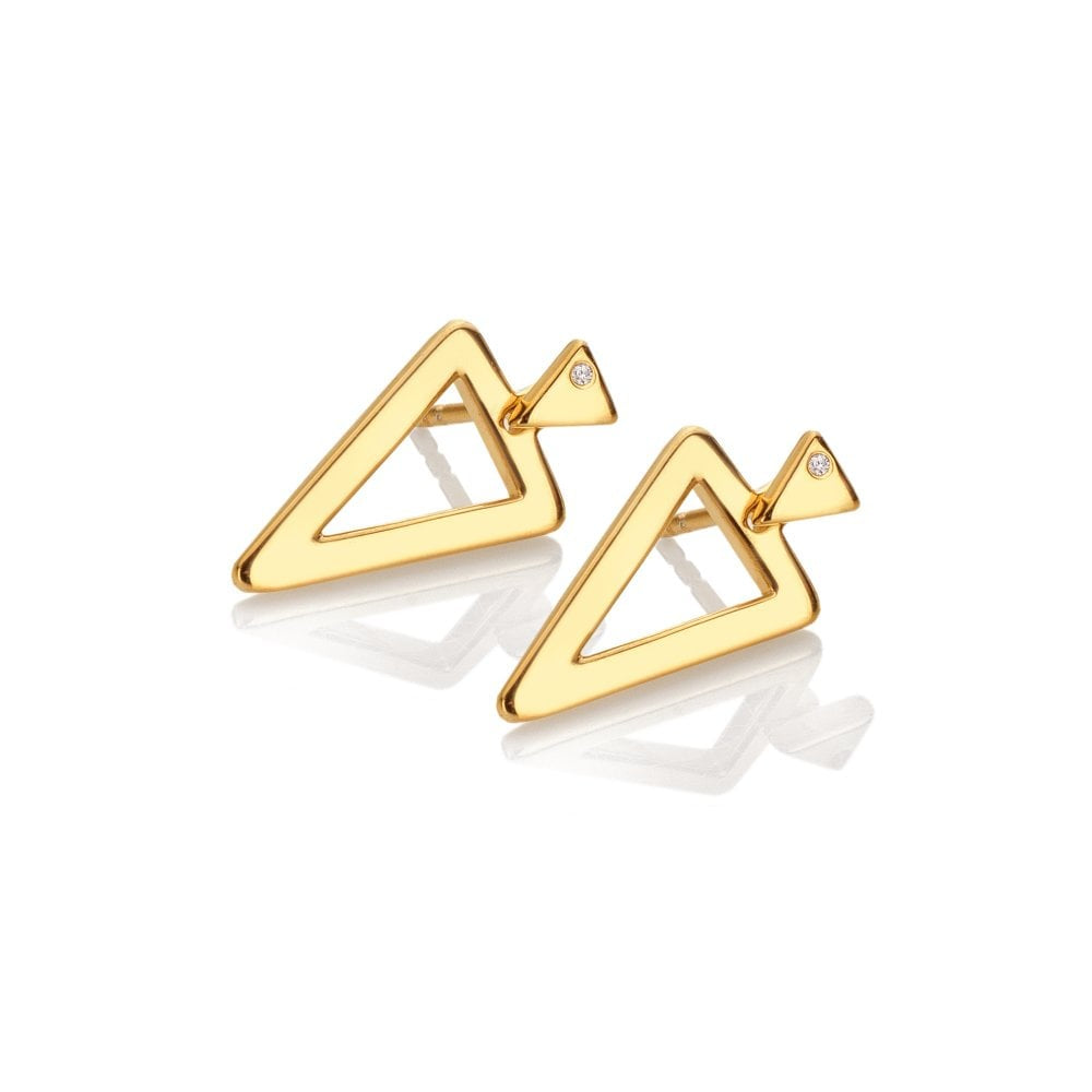 Hot Diamonds Triangle Paired YGP Earrings DE888