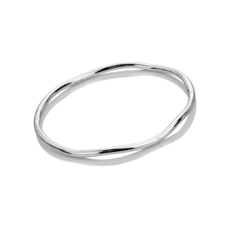 Hot Diamonds X TG Wave Bangle Silver DC201