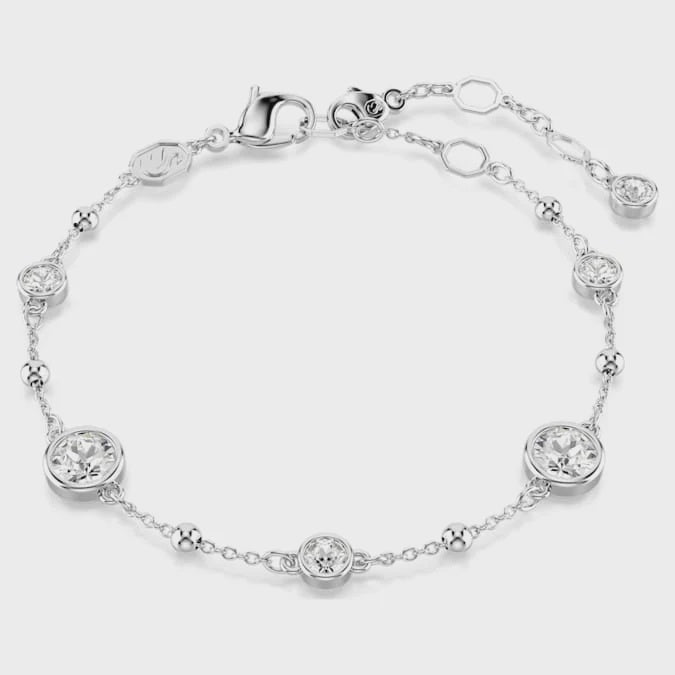 Swarovski Imber Round Cut Rhodium Plated Bracelet 5696079