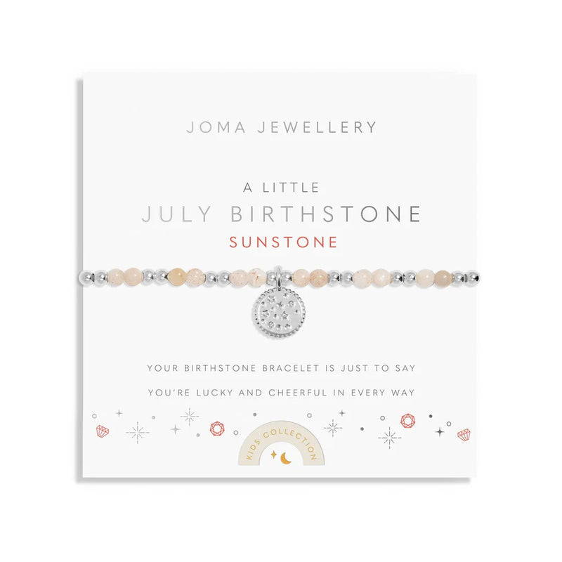 Joma Jewellery Children's Birthstone A Little July Bracelet C788