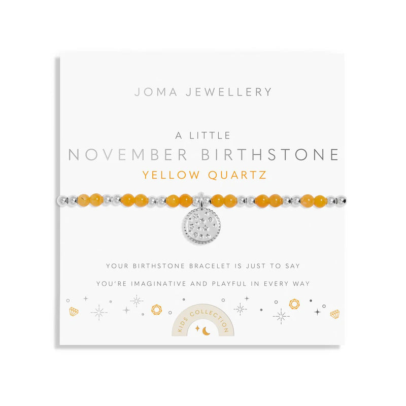 Joma Jewellery Children's Birthstone A Little November Bracelet C792