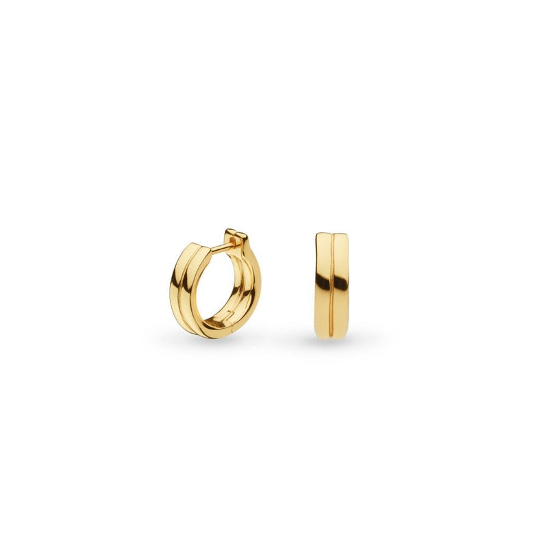 Kit Heath Bevel Unity Golden Huggie Hoop Earrings 61171GD