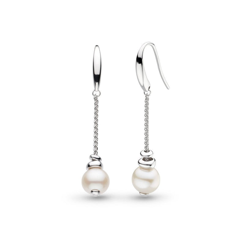 Kit Heath Coast Tumble Pearl Chain Drop Earrings 50166FP