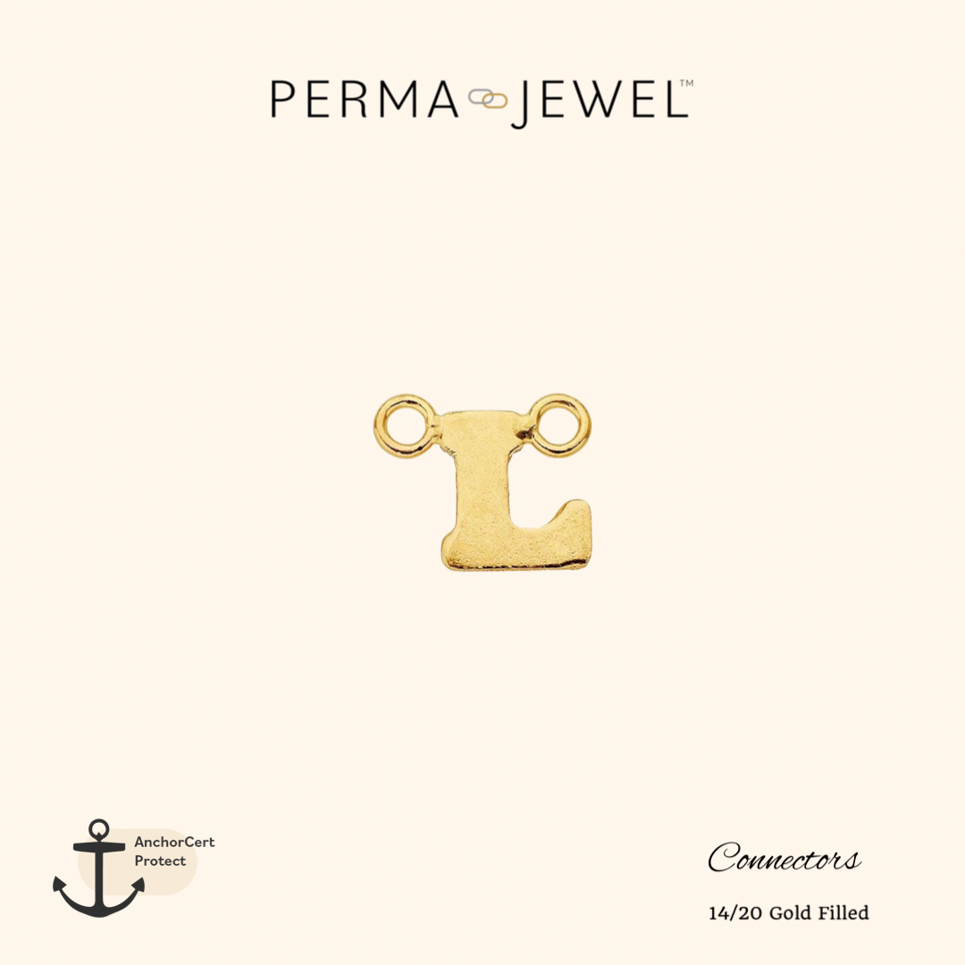 Perma Jewel Gold Filled Inital L Connector 14202018