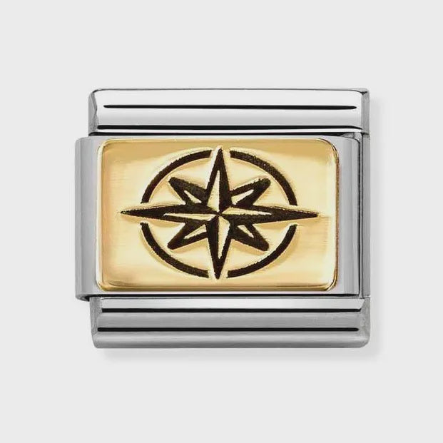 NOMINATION Gold Wind Rose Charm 030166-63