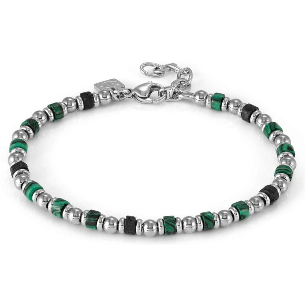 NOMINATION Instinct Style Sea Edition Malachite & Lava Stone Bracelet 027931-092