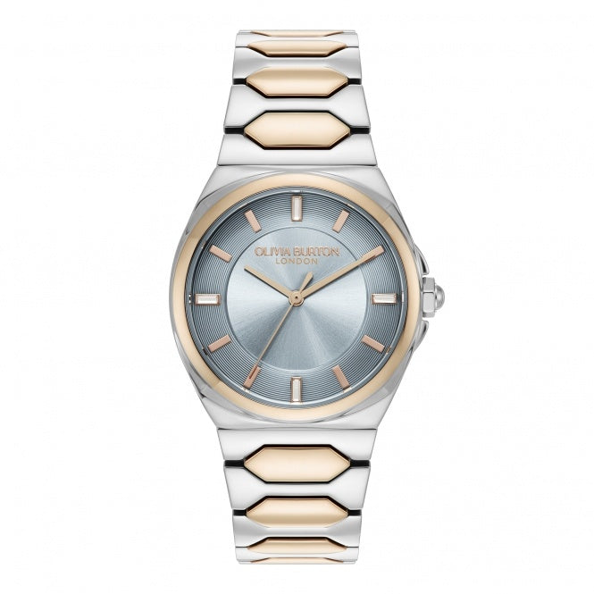 Olivia Burton Ladies' Lustre Stainless Steel & Rose Gold Tone Bracelet Watch 24000204