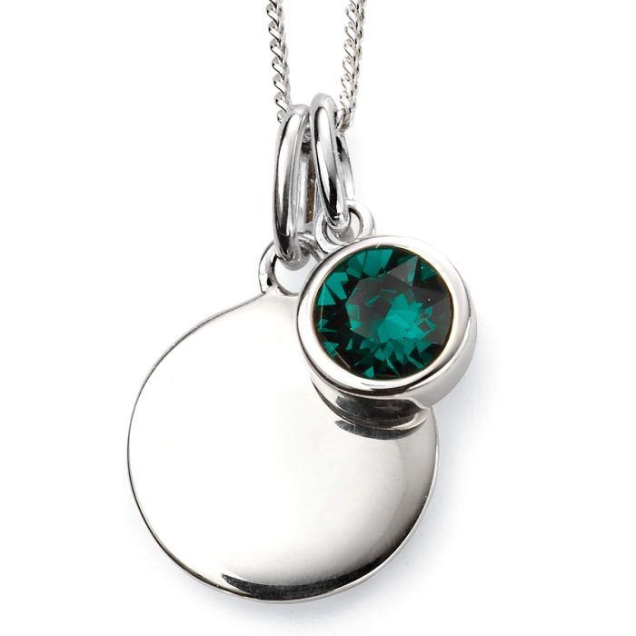Silver Birthstone Pendant Set