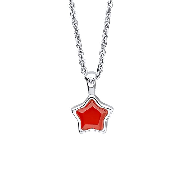JAN Star Birthstone Necklace with Diamond P5368R