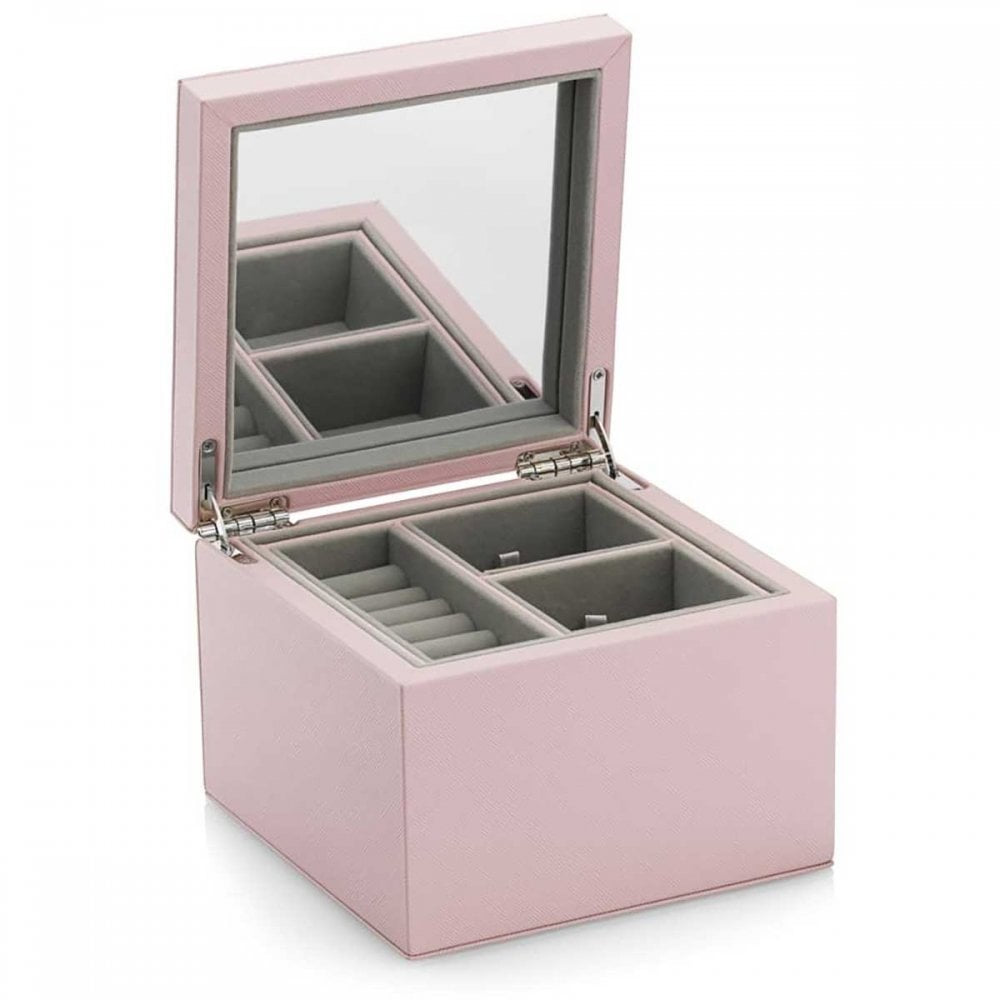 PANDORA Pink Small Leather Jewellery Box A004