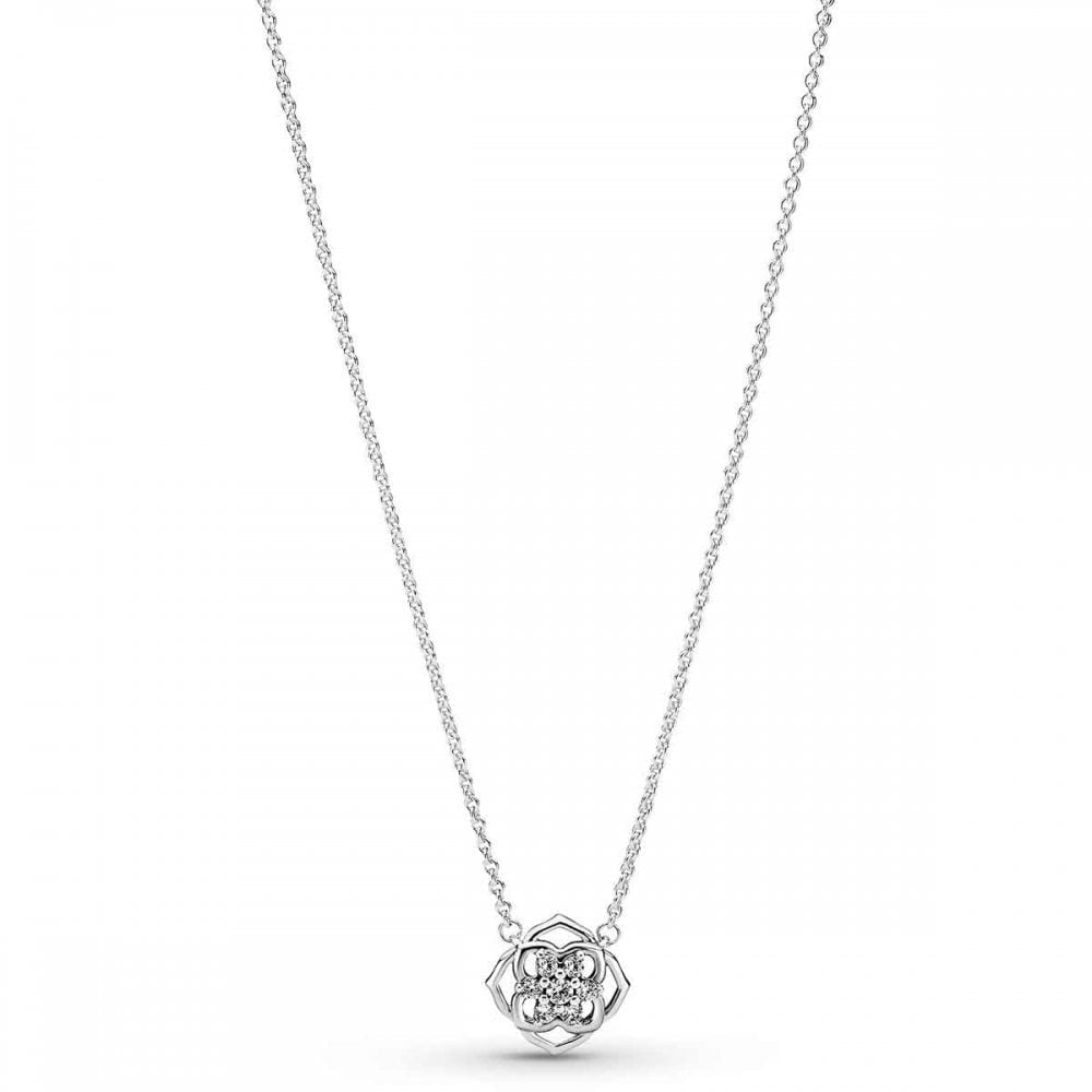 PANDORA Rose Flower Collier with CZ 399370C01-45