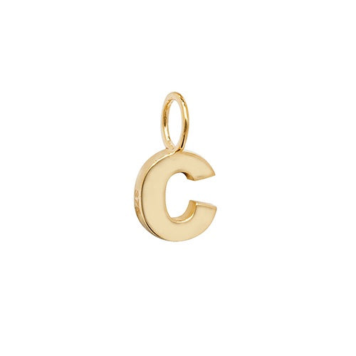 9ct Yellow Gold Initial C Pendant PN1070/C