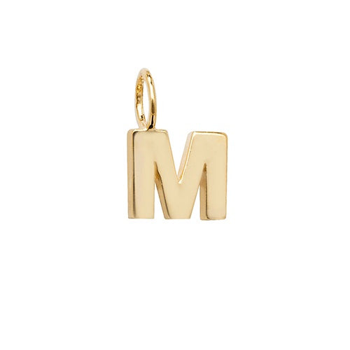 9ct Yellow Gold Initial M Pendant PN1070/M
