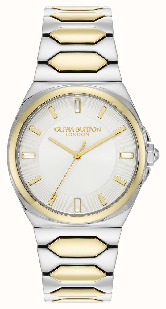 Olivia Burton SS GP Ivory Dial Watch 24000203