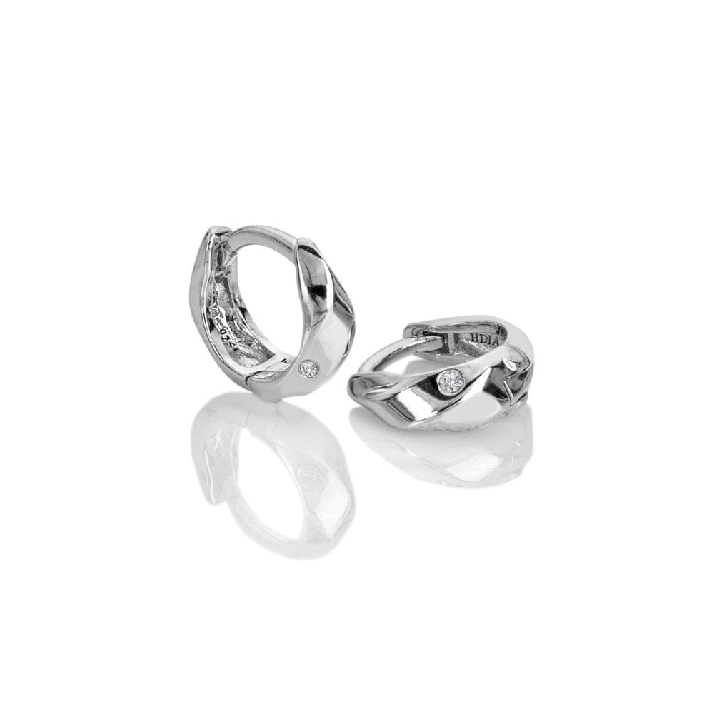 Hot Diamonds Ridge Huggie Earrings DE869