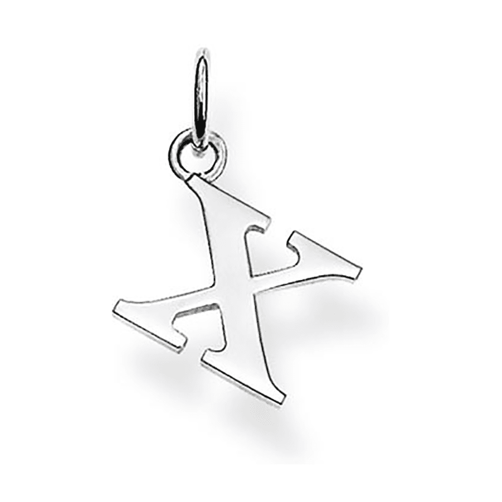Thomas Sabo Silver Initial X Pendant PE611-001-12