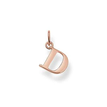 Thomas Sabo Rose Gold Plated Initial D Pendant PE591-415-12