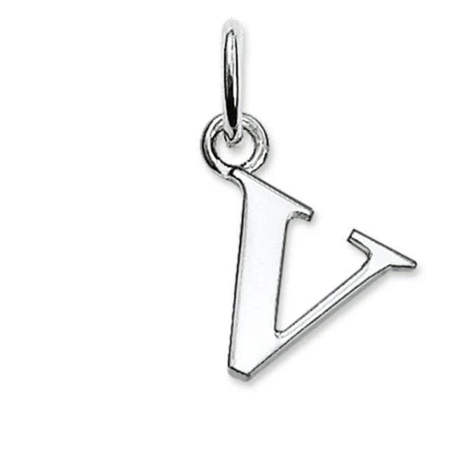 Thomas Sabo Silver Initial V Pendant PE609-001-12
