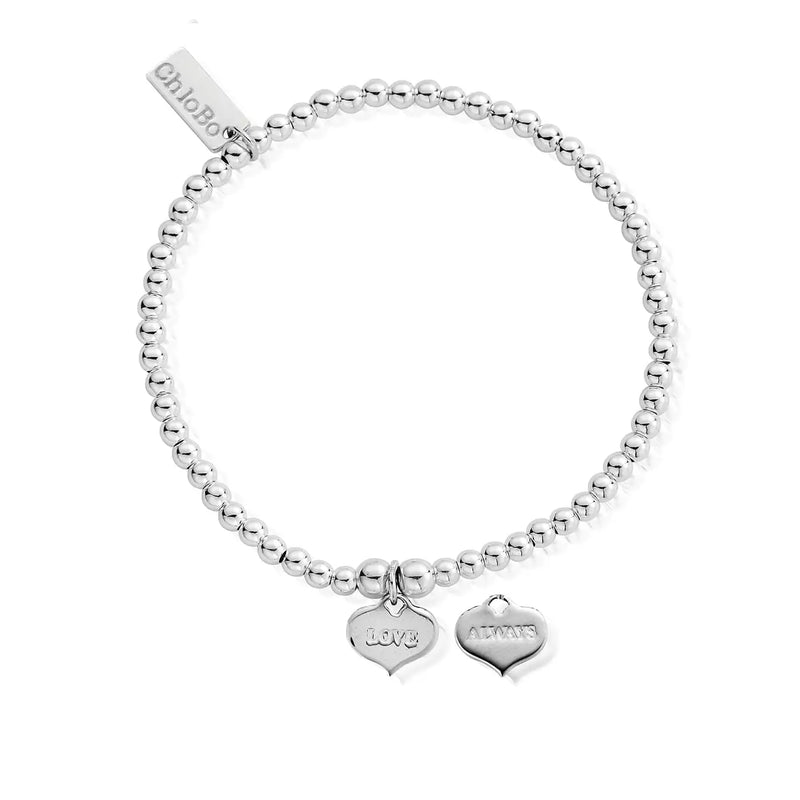 ChloBo Women's Iconic Mini Love Heart Charm Bracelet SBCC204
