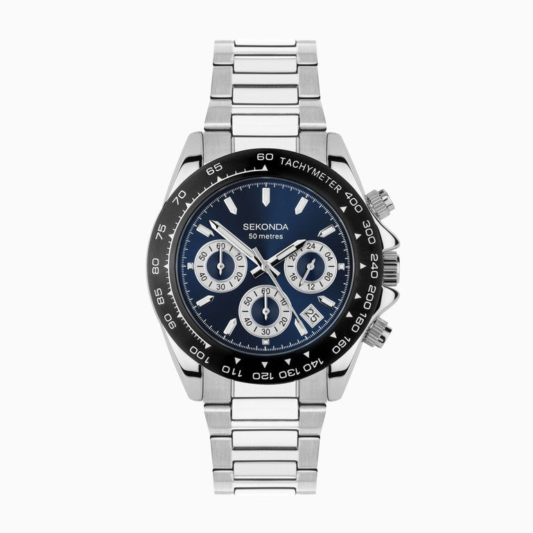 Sekonda Gents Circuit Chronograph Watch Blue Dial 30200