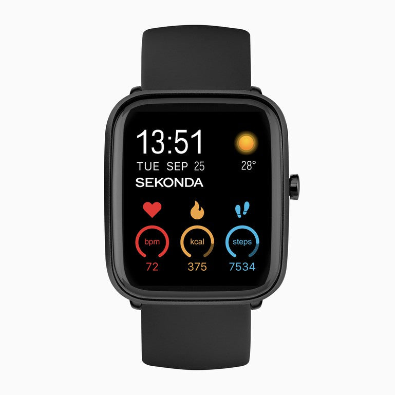 Sekonda Motion Plus Smart Watch Black Silicone 30225
