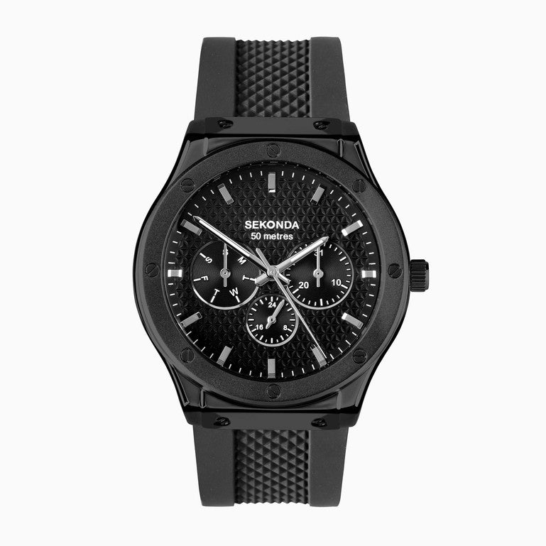 Sekonda Black Titans Mens Watch Multifunction 30234