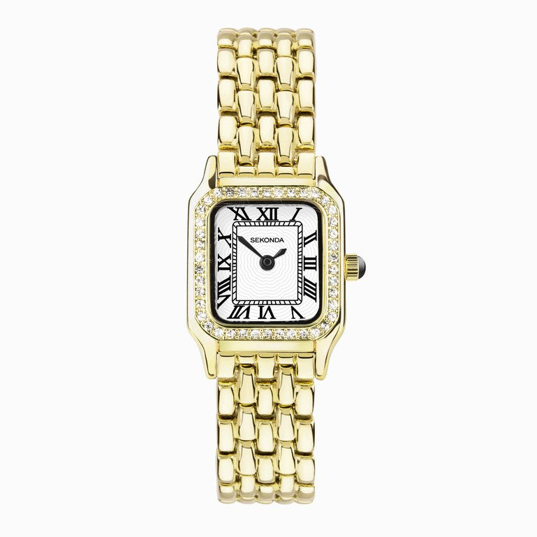 Sekonda Ladies Monica Sparkle Gold Alloy Watch 40642