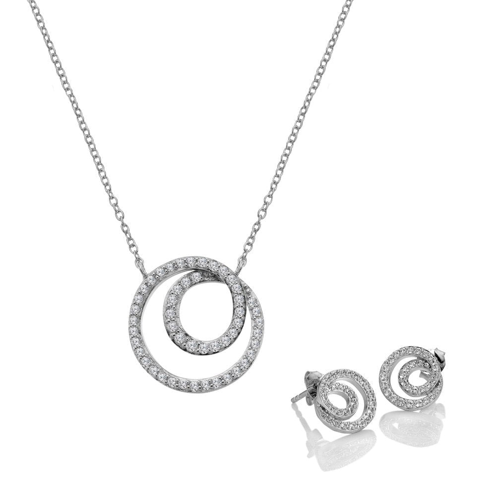 Hot Diamonds Silver Shimmer Circle Gift Set SS157