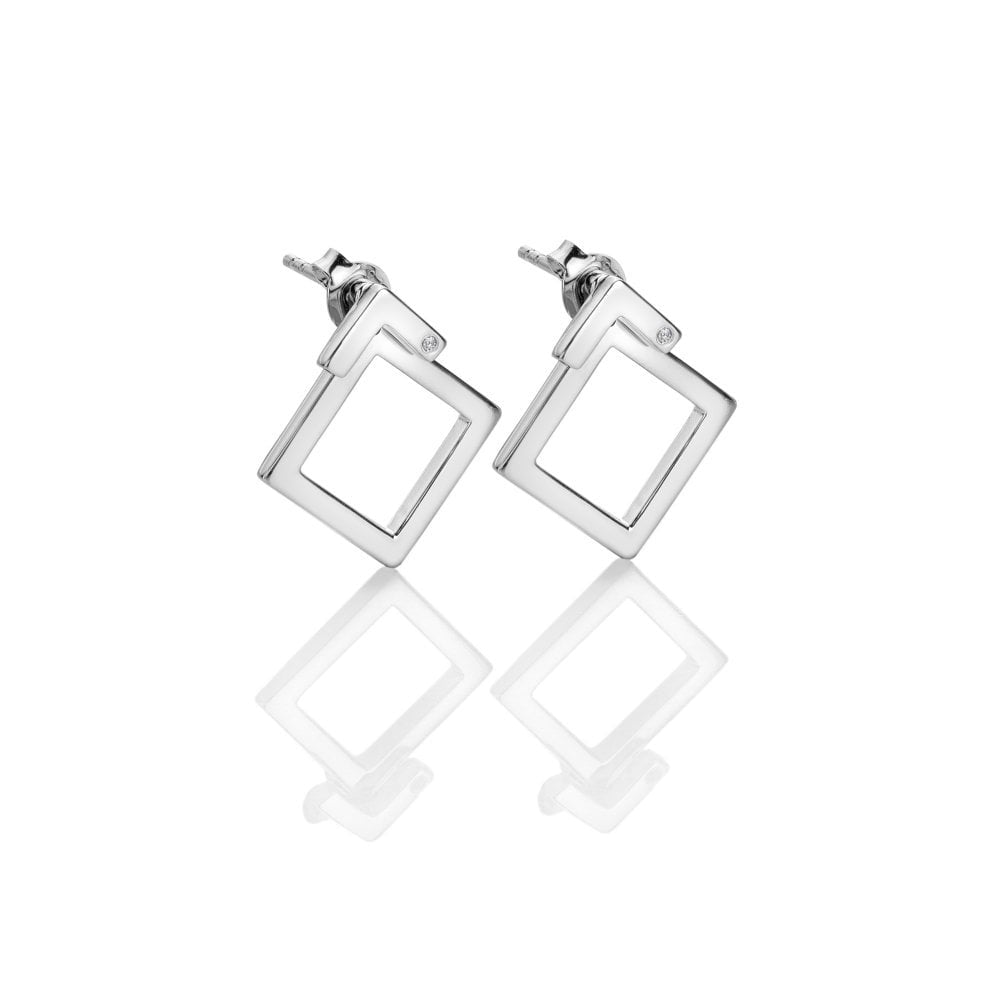 Hot Diamonds Square Paired Earrings DE887