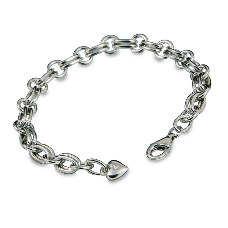 Hot Diamonds Silver Statement Charm Bracelet DL071