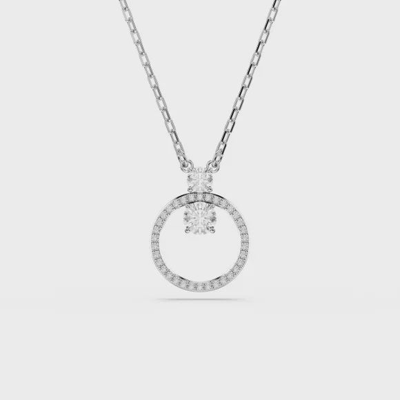 Swarovski Constella Pavé Rhodium Plated Necklace 5692261