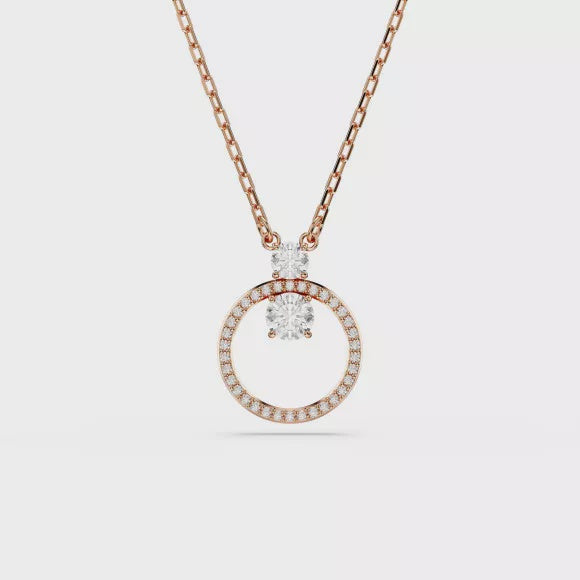 Swarovski Constella Pavé Rose Plated Necklace 5692266