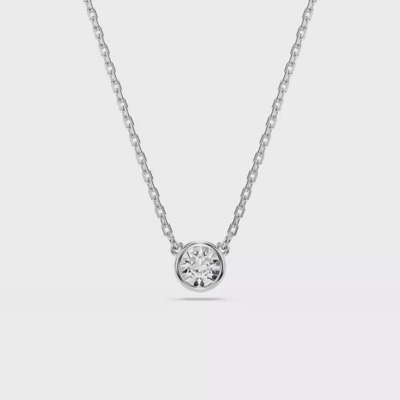 Swarovski Imber Round Cut Rhodium Plated Necklace 5696039