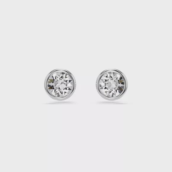 Swarovski Imber Round Cut Rhodium Plated Stud Earrings 5696073