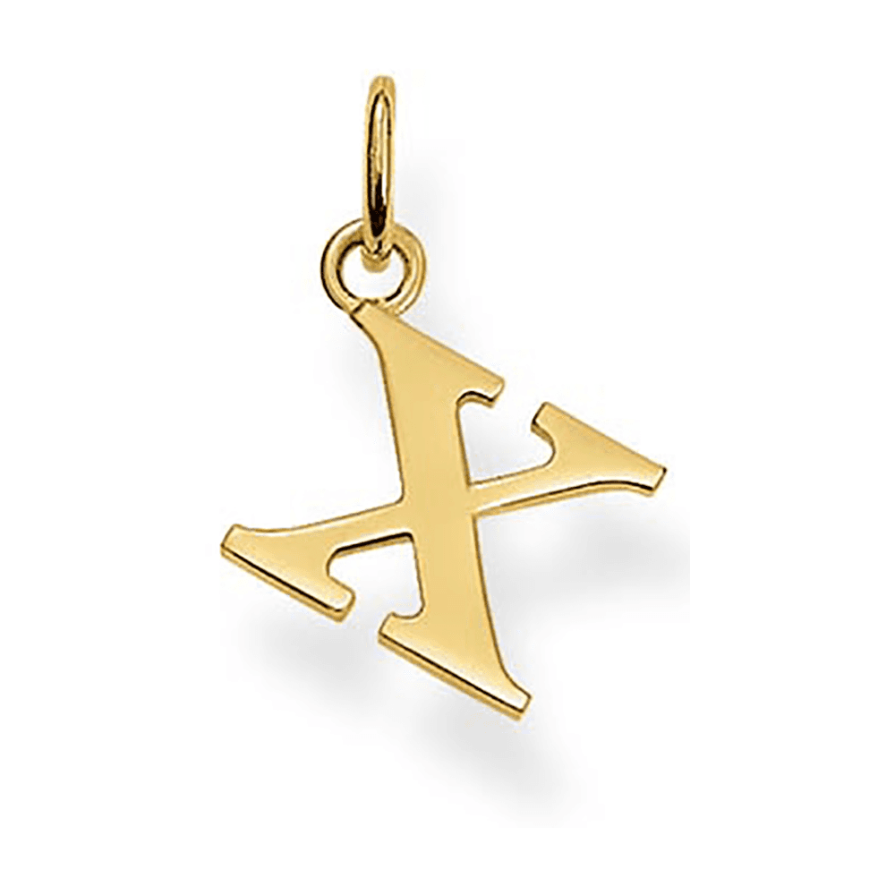 Thomas Sabo Yellow Gold Plated Initial X Pendant PE611-413-12