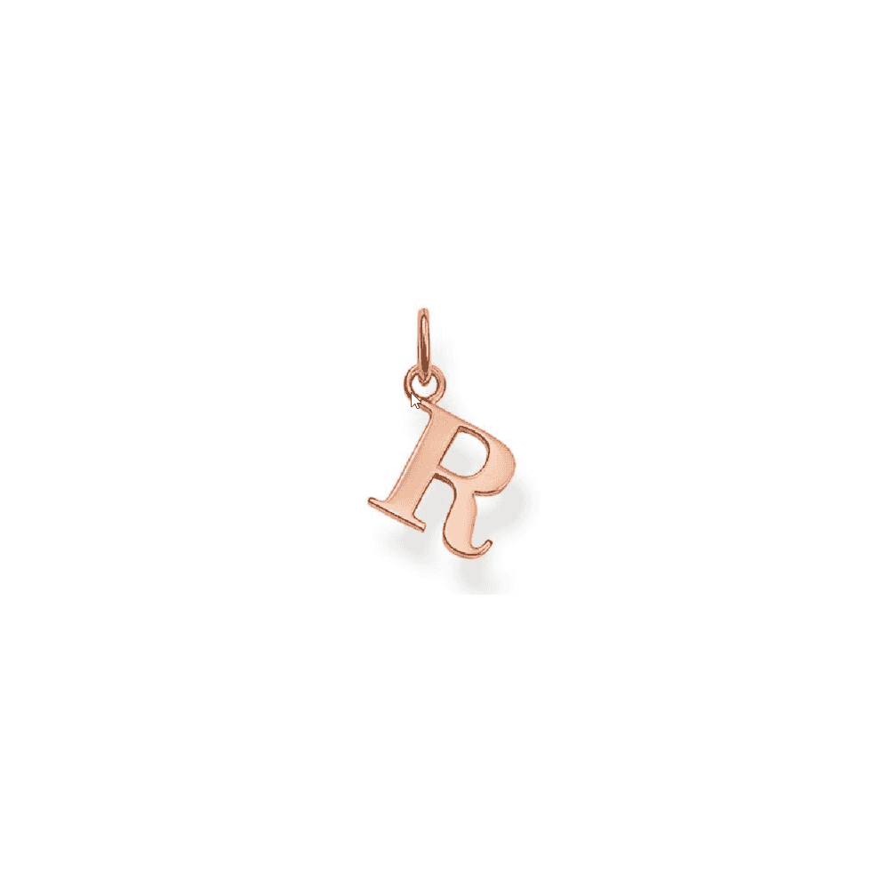 Thomas Sabo Rose Gold Plated Initial R Pendant PE605-415-12