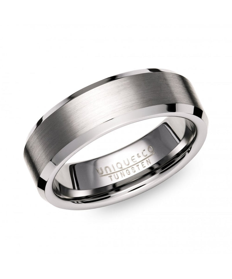 Unique & Co Tungsten Ring 7mm TUR-139