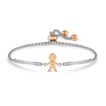 Nomination Milleluci Refined Steel & Rose Baby Boy Bracelet 028017-027