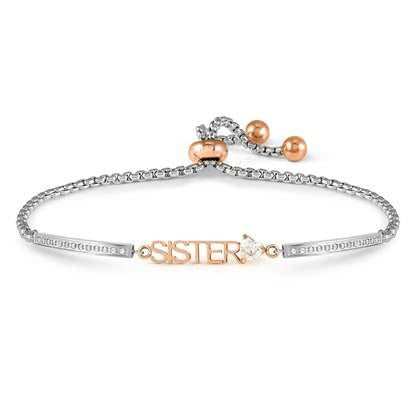 Nomination Milleluci Family Steel Rose Sister Bracelet 028026-008