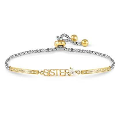 Nomination Milleluci Family Steel/Gold Sister bracelet 028027-008