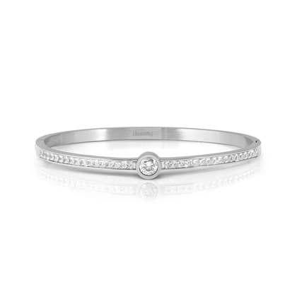 NOMINATION Pretty Bangles Steel White CZ (large size) 029521-001