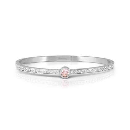 NOMINATION Pretty Bangles Steel Pink CZ (large size) 029521-002