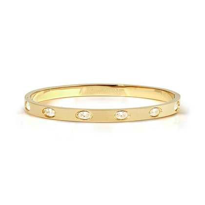 Nomination Pretty Bangles Yellow tone White Oval CZ Medium 029526-020