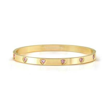 Nomination Pretty Bangles Yellow Pink Heart CZ 029529-021
