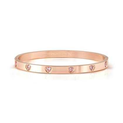 Nomination Pretty Bangles Rose Pink Heart CZ 029529-044