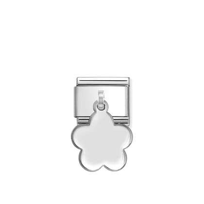 NOMINATION Silver Flower Drop charm 331801-13