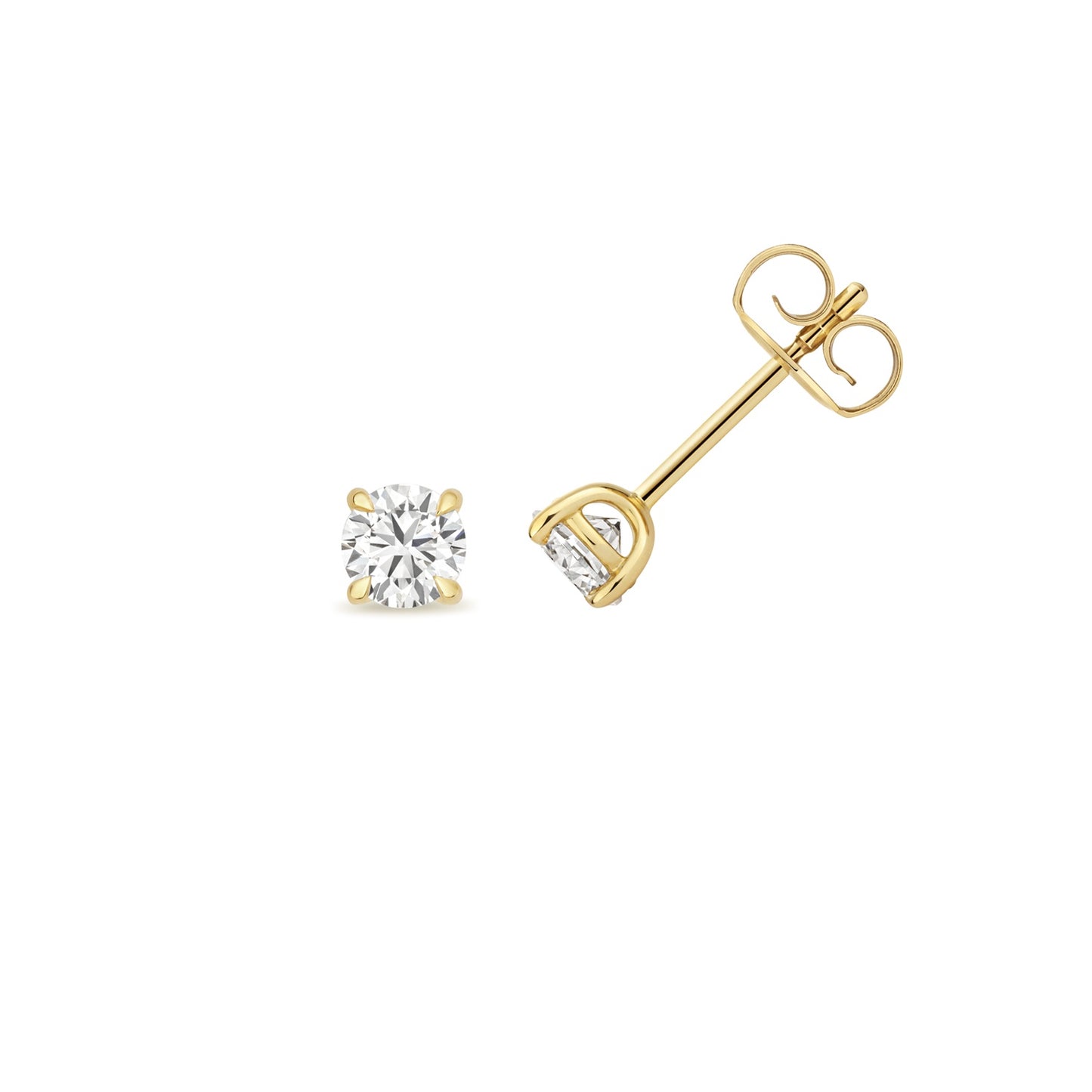 9ct Yellow Gold Lab Grown Diamond Stud Earrings 0.70ct V213/070