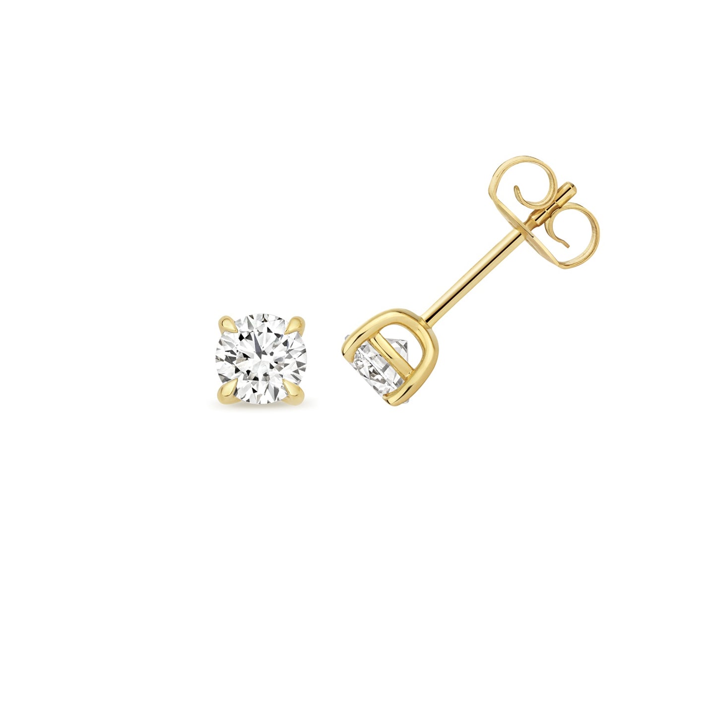 9ct Yellow Gold Lab Grown Diamond Stud Earrings 1.00ct V213/100